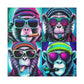 sMonkey aRound #1 - GPY Canvas Prints