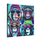 sMonkey aRound #1 - GPY Canvas Prints