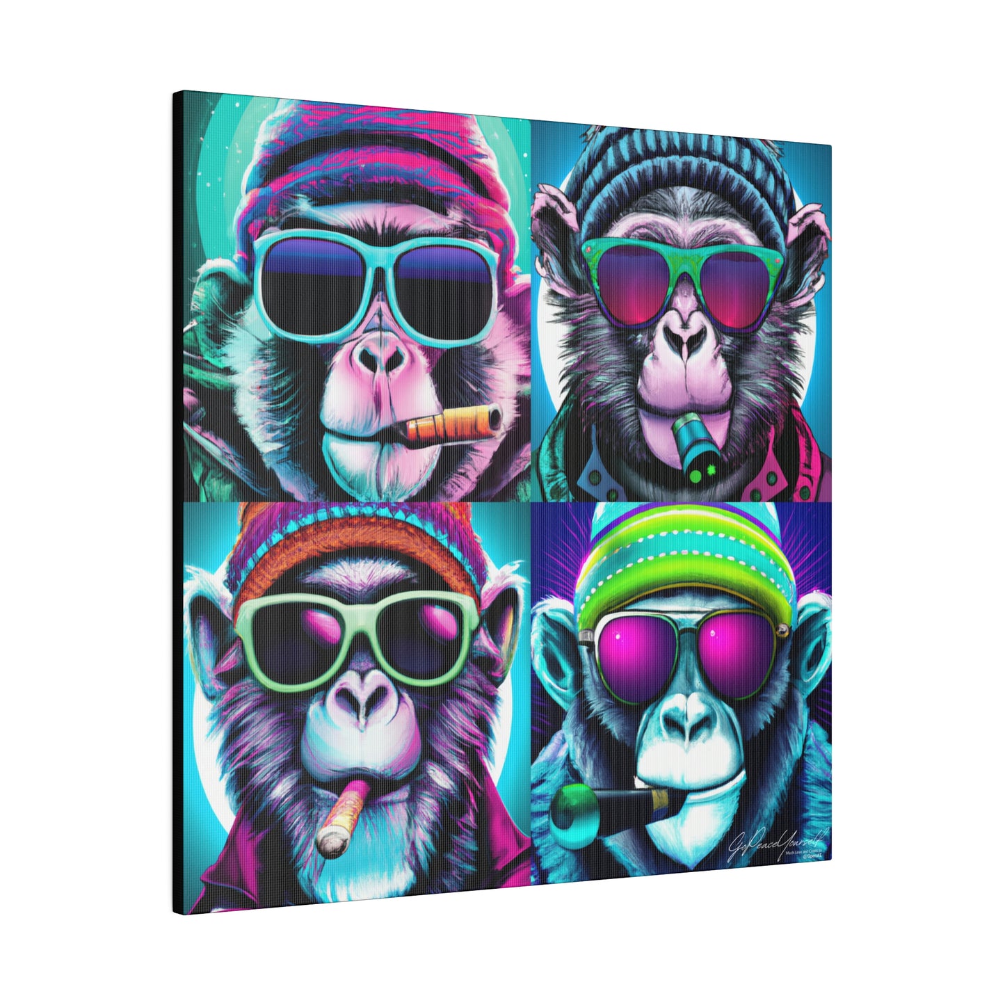 sMonkey aRound #1 - GPY Canvas Prints