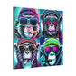 sMonkey aRound #1 - GPY Canvas Prints